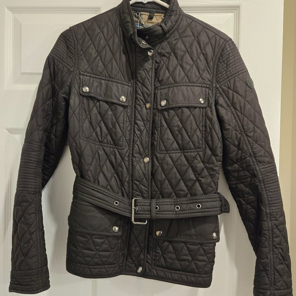 Belstaff Black Quilted Jacket Women's Size 42